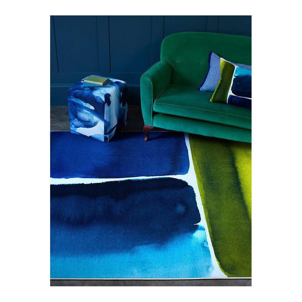 Bluebellgray Twinset Muralla Azure Polyamide Designer Rug