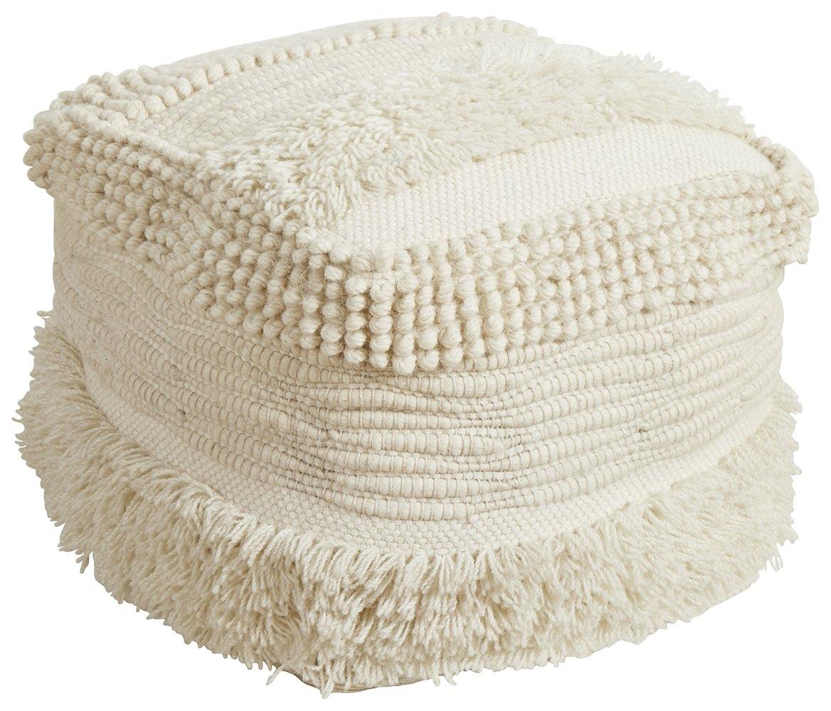 ICONIC RUGS 502 Ivory Ottoman - ICONIC RUGS