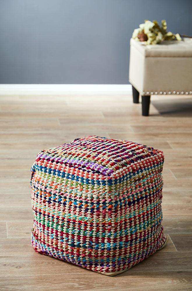 ICONIC RUGS 513 Multi Ottoman - ICONIC RUGS
