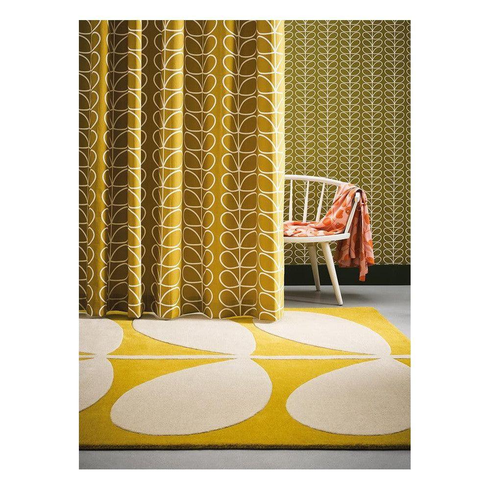 Orla Kiely Yellow Stem Pure Wool Designer Rug