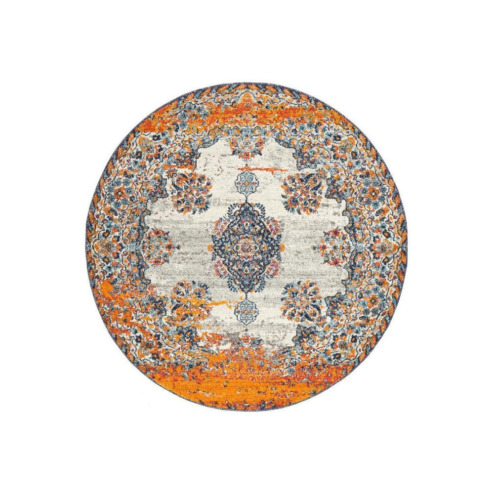 Perth Bone Round Rug