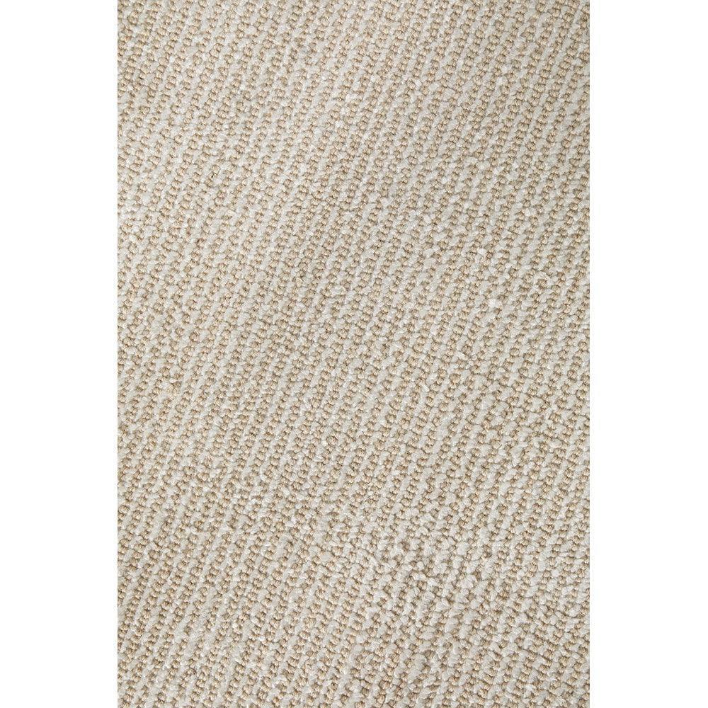 Allie Ivory Cotton Rayon Rug featuring solid ivory pattern in ivory, cream and beige on white background, hand-tufted cotton-rayon