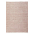 Allie Rose Cotton Rayon Rug featuring solid pink gradient in blush rose and dusty pink on white background, machine-woven cotton-rayon blend
