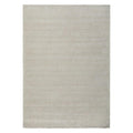 Allie Sky Cotton Rayon Rug featuring subtle tonal gradient in ivory, light grey and taupe on cream background, woven cotton-rayon