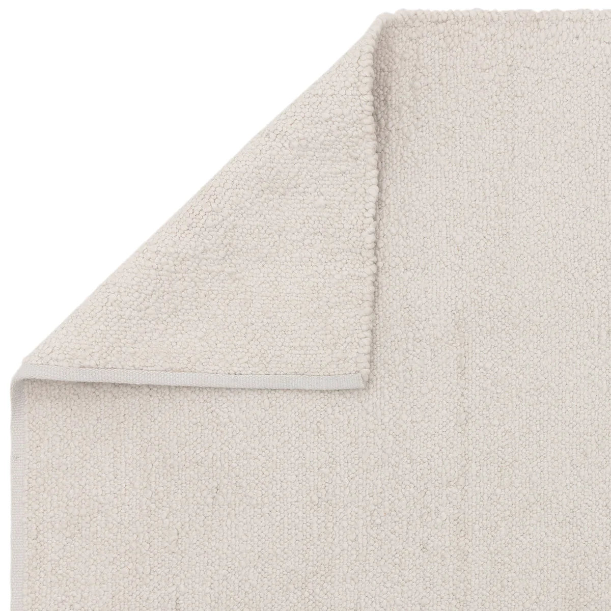 Asiatic Abbus Ivory Designer Rug featuring textured shag in ivory/cream against white, construction N/A, material N/A