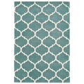 Asiatic Albany Ogee Duck Egg rectangle rug styled in a living room
