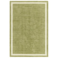 Asiatic Albi Green rectangle rug styled in a living room
