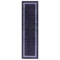Asiatic Albi Navy runner rug styled in a living room