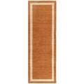 Asiatic Albi Orange runner rug styled in a living room