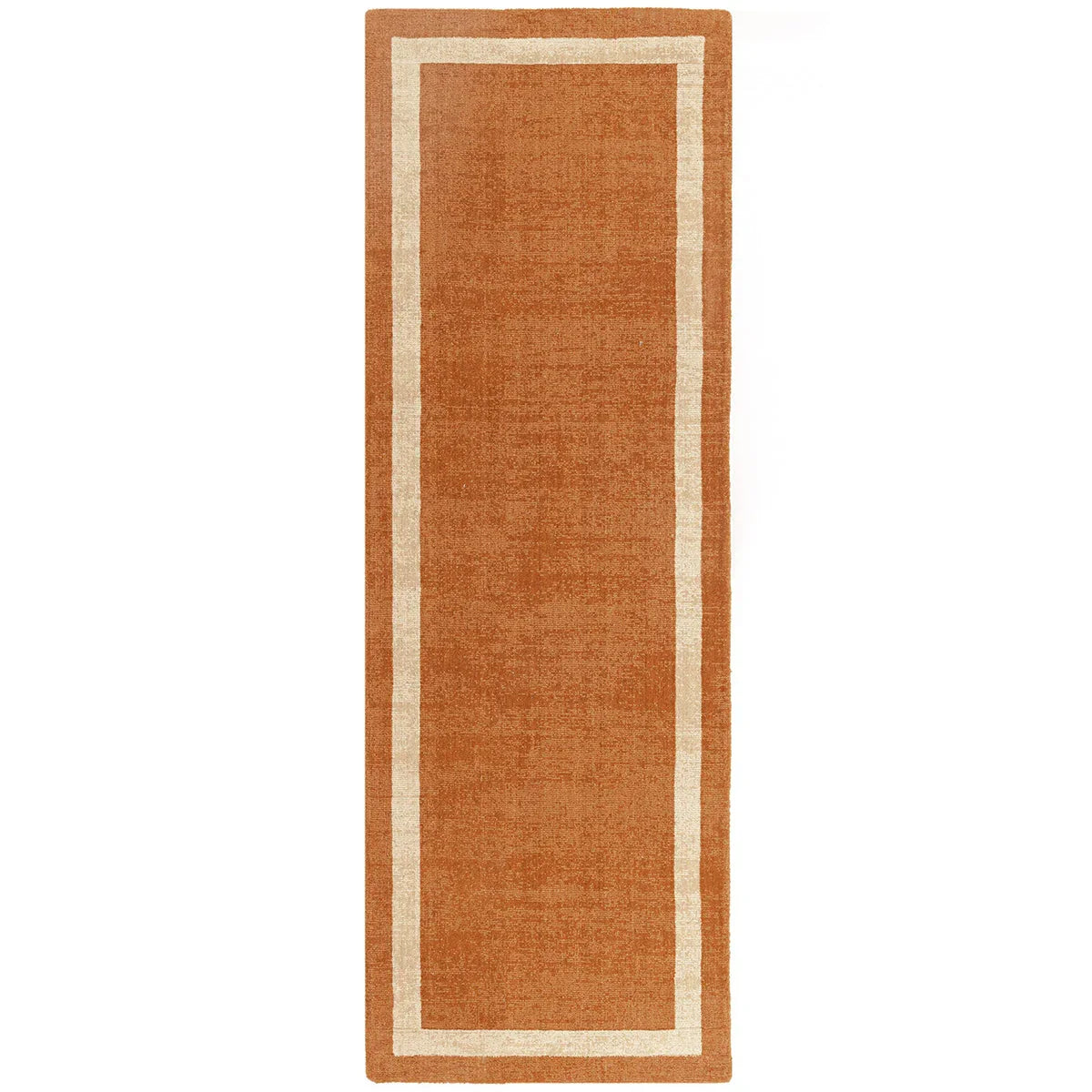 Asiatic Albi Orange runner rug styled in a living room