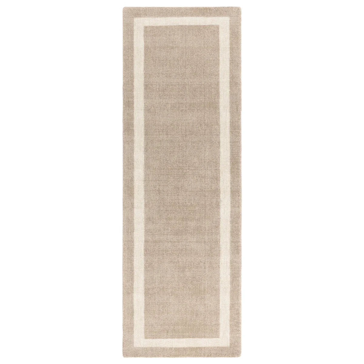 Asiatic Albi Sand runner rug styled in a living room