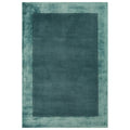 Asiatic Ascot Aqua Blue rectangle rug styled in a living room