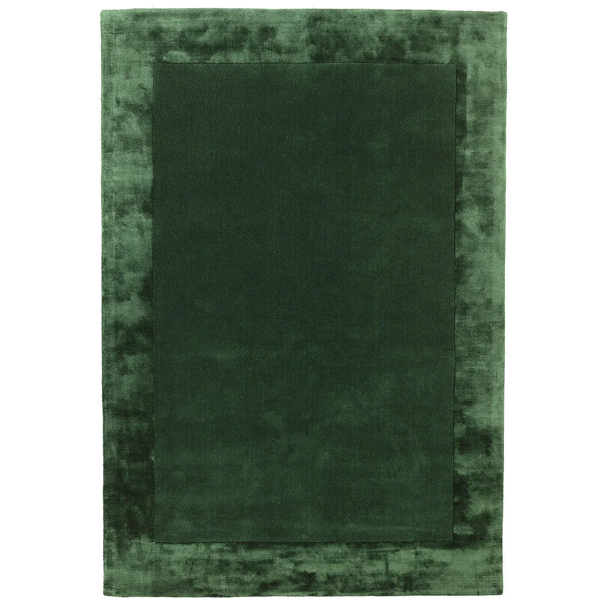 Asiatic Ascot Green rectangle rug styled in a living room
