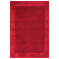 Asiatic Ascot Red rectangle rug styled in a living room