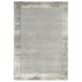 Asiatic Ascot Silver rectangle rug styled in a living room