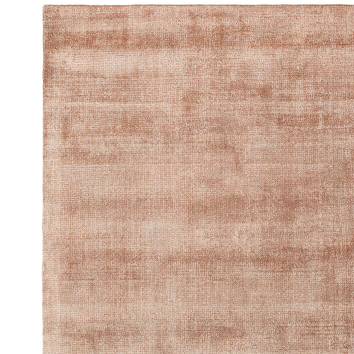Asiatic Aston Copper Designer Rug featuring copper, bronze and rose-gold tones on white background, tufted wool