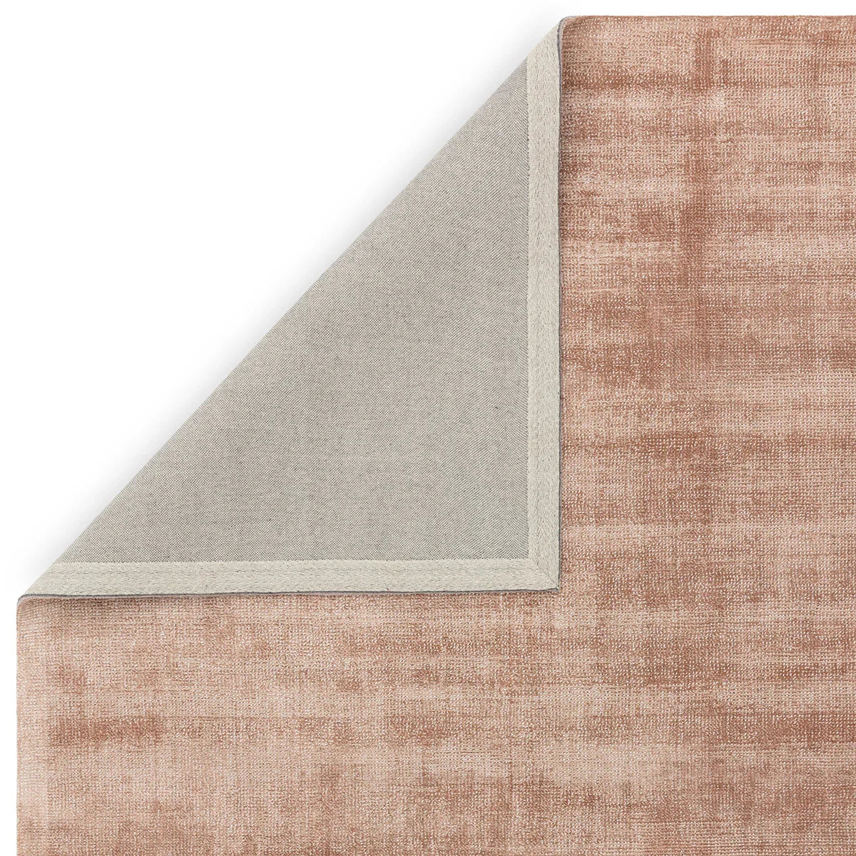 Asiatic Aston Copper Designer Rug featuring distressed abstract pattern in copper and rust on copper, machine-made wool