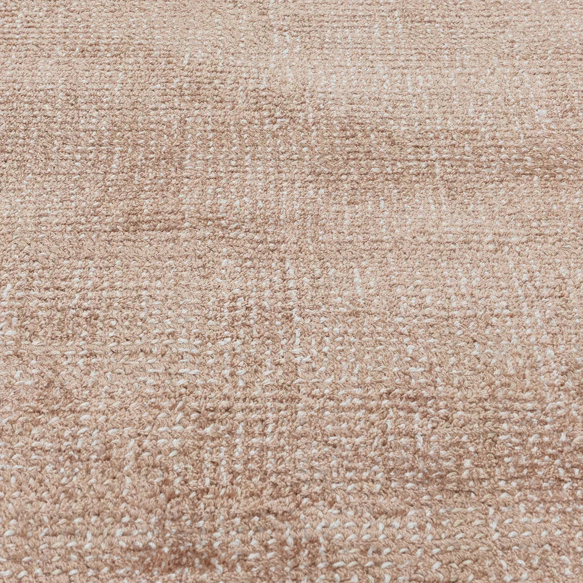 Asiatic Aston Copper Designer Rug featuring textured pattern in copper, peach and cream on copper background, tufted wool