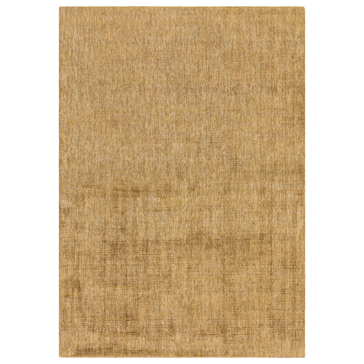 Asiatic Aston Ochre rectangle rug styled in a living room