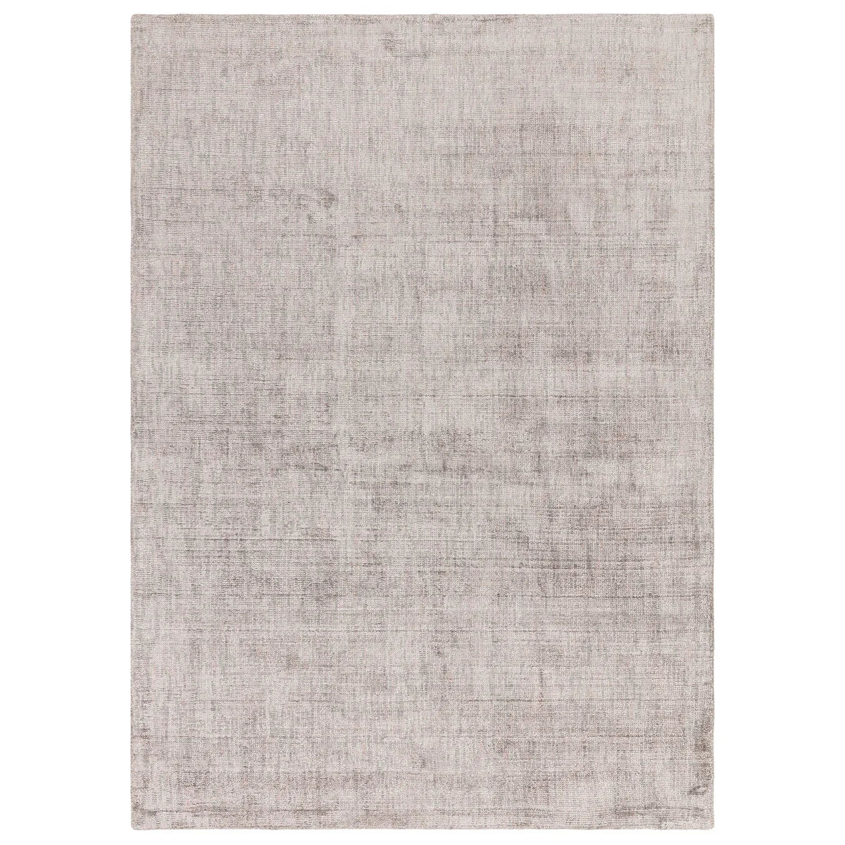 Asiatic Aston Silver rectangle rug styled in a living room