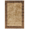 Asiatic Blade Border Choco Mocha rectangle rug styled in a living room