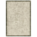 Asiatic Blade Border Sage Olive 05 rectangle rug styled in a living room