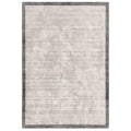 Asiatic Blade Border Silver Grey 08 rectangle rug styled in a living room