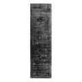 Asiatic Blade Charcoal runner rug styled in a living room