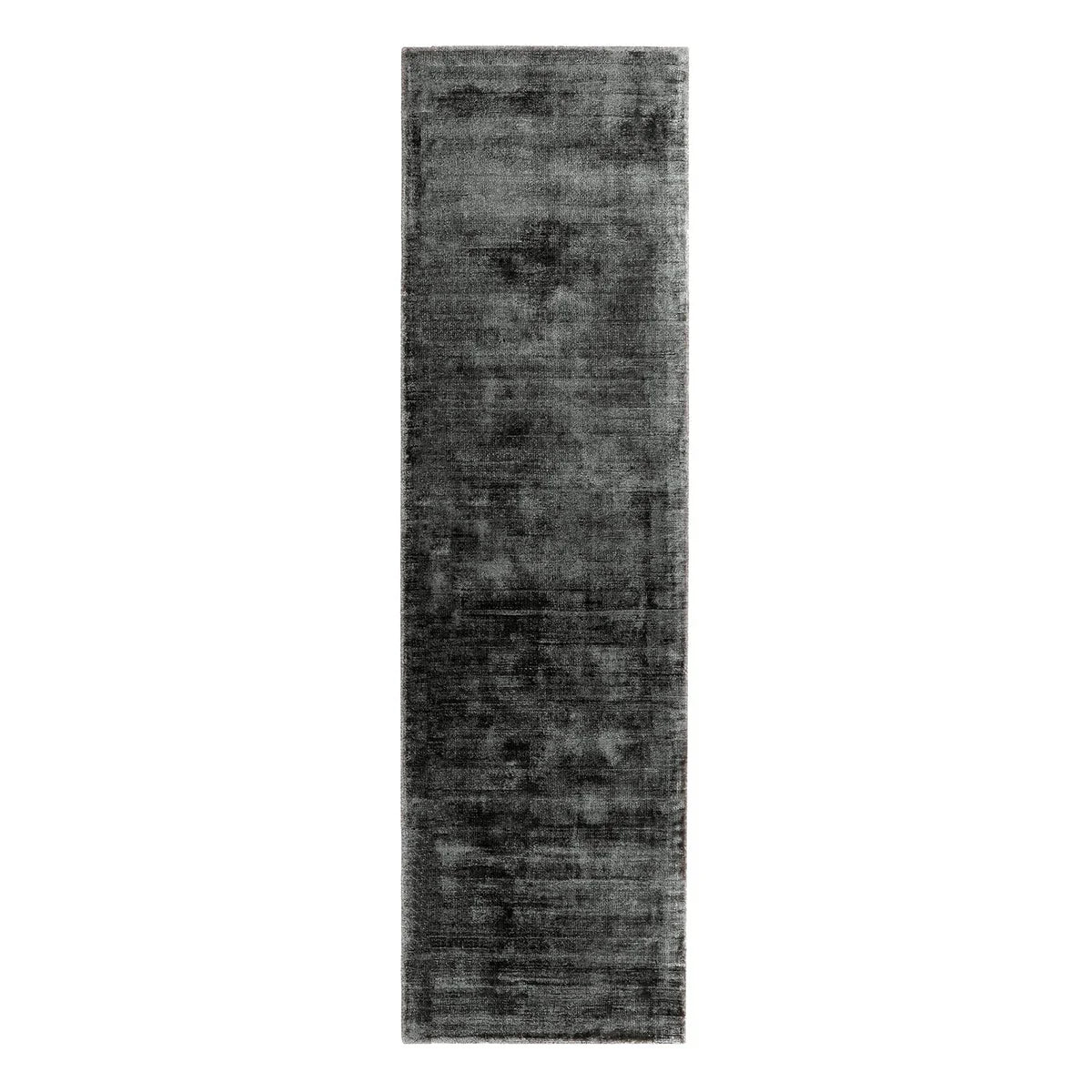 Asiatic Blade Charcoal runner rug styled in a living room