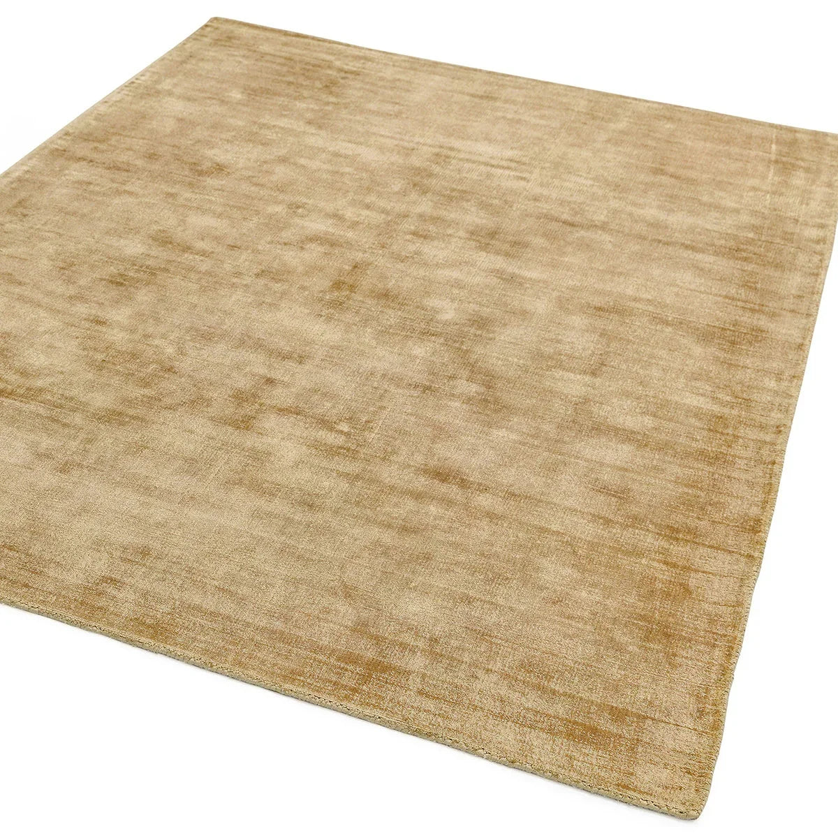 Asiatic Blade Soft Gold Designer Rug featuring solid pattern in soft gold, beige and taupe on white, hand-tufted wool