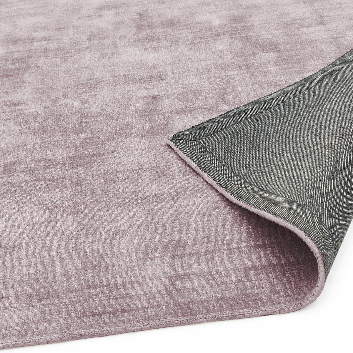 Asiatic Blade Heather Runner featuring distressed texture in dusty pink and denim blue on pink, machine-made polyester