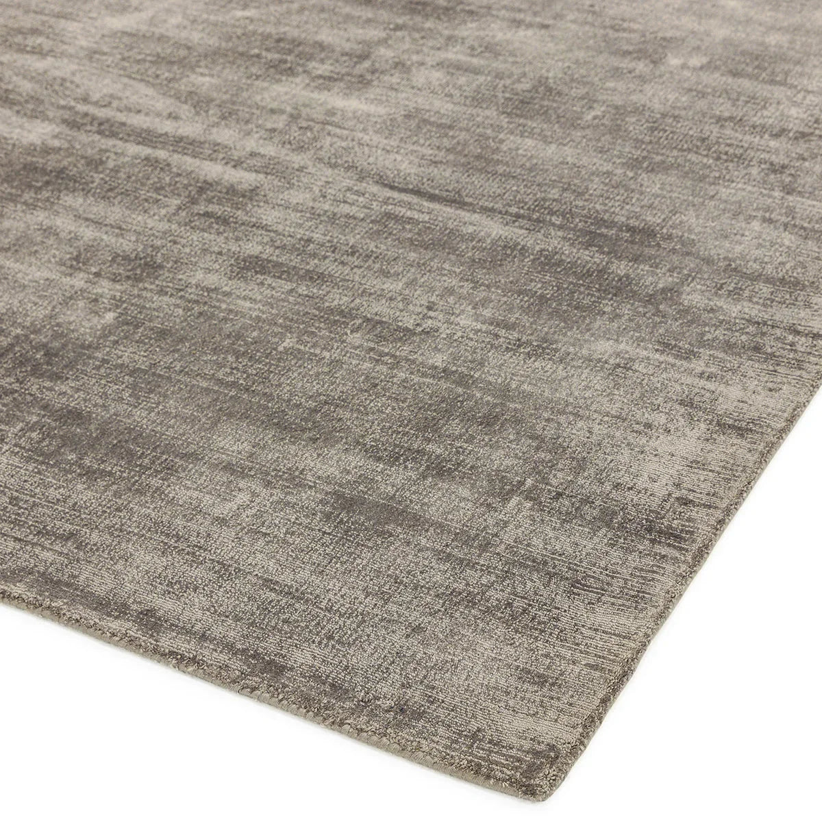 Asiatic Blade Moleskin Designer Rug featuring vintage style in taupe, grey and beige on white, machine-made wool