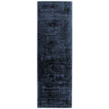 Asiatic Blade Navy runner rug styled in a living room