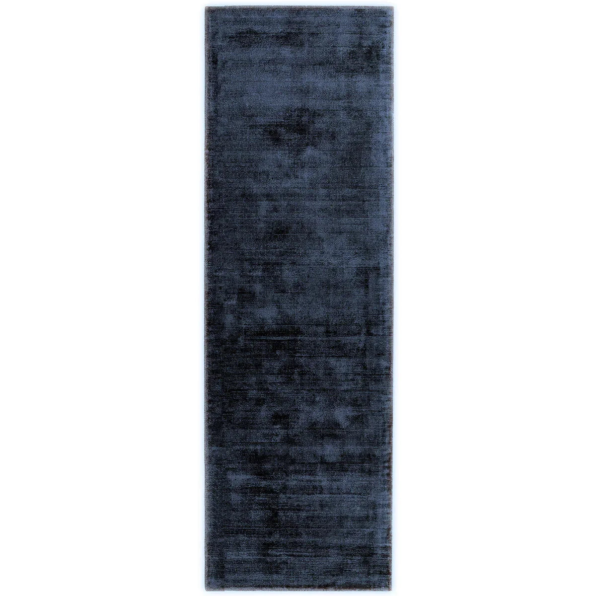 Asiatic Blade Navy runner rug styled in a living room