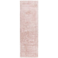Asiatic Blade Pink runner rug styled in a living room
