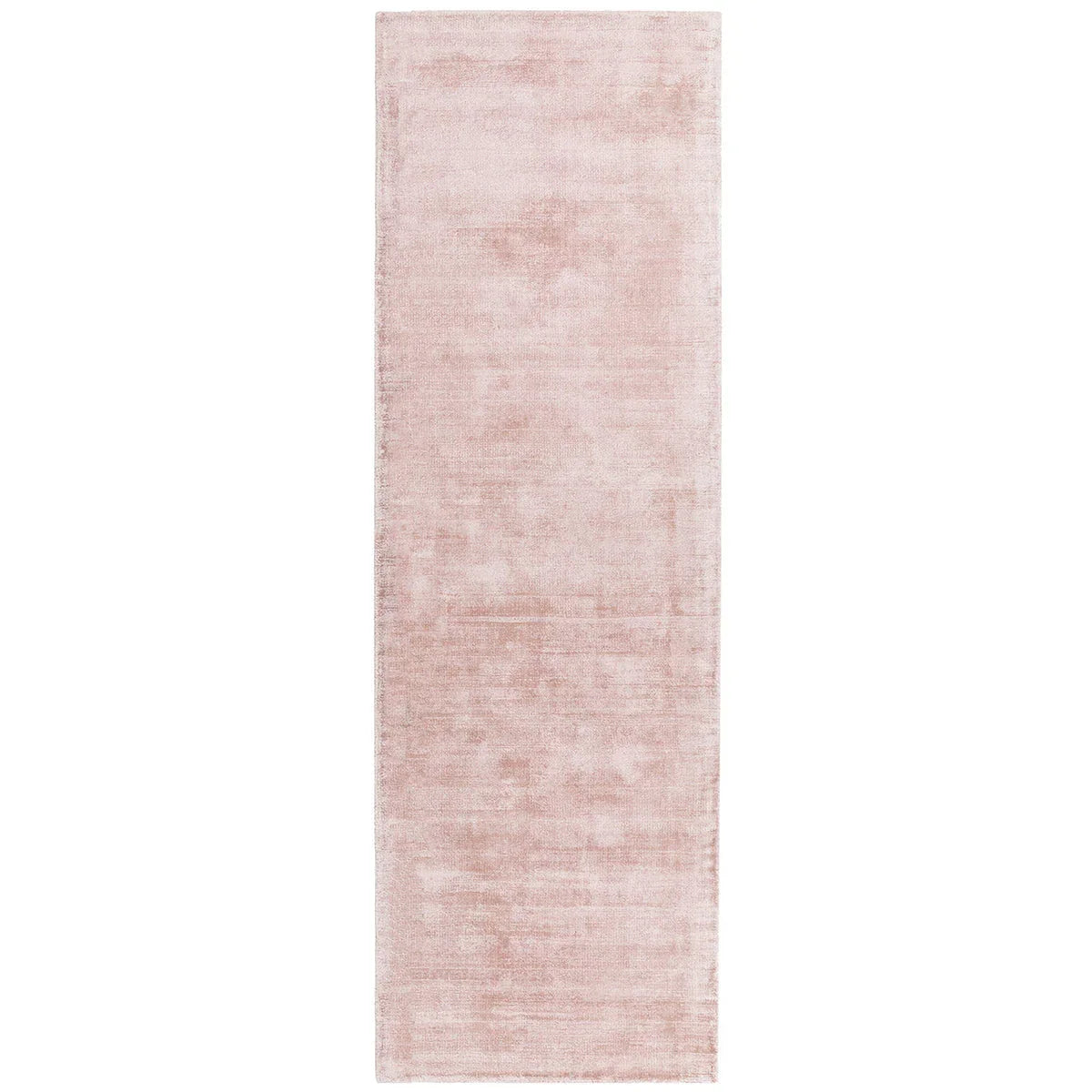 Asiatic Blade Pink runner rug styled in a living room