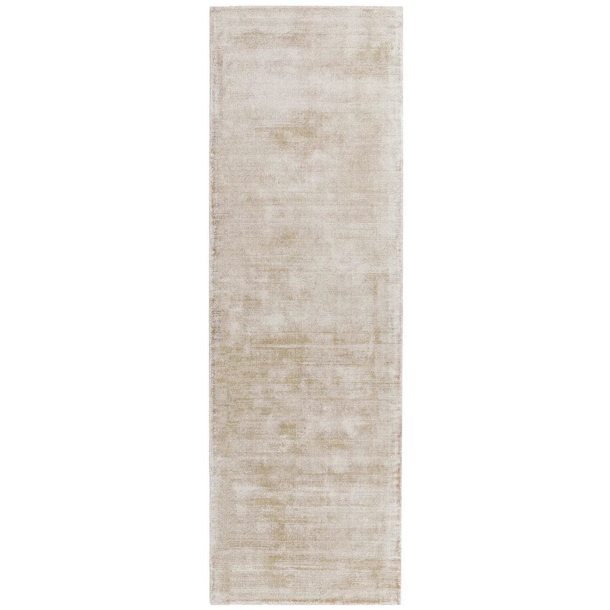 Asiatic Blade Putty runner rug styled in a living room