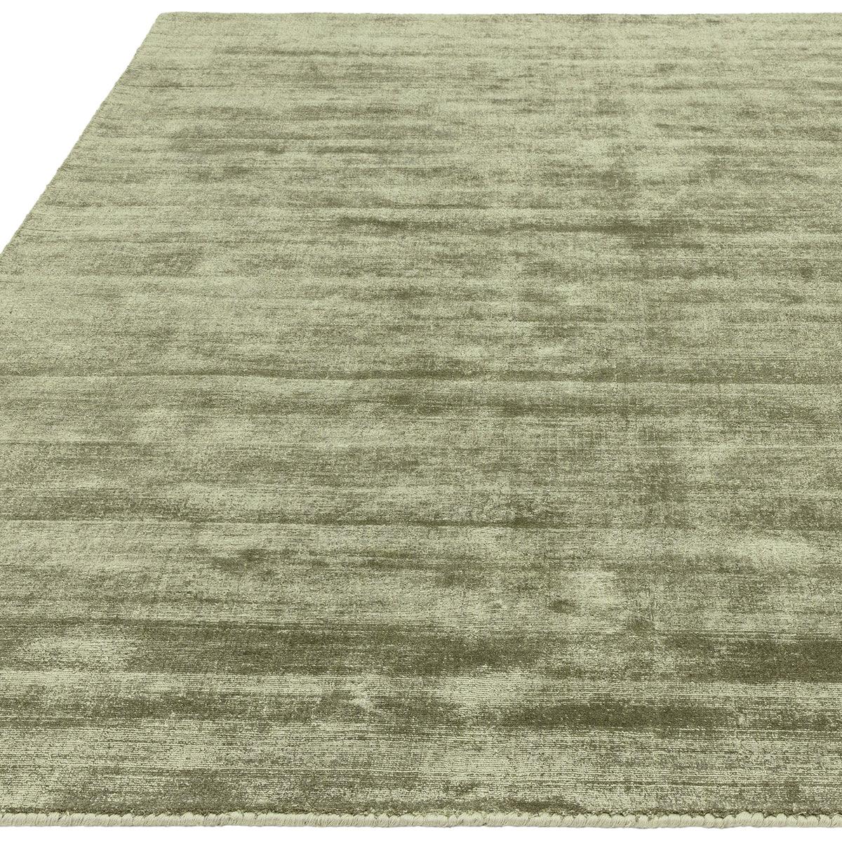 Asiatic Blade Sage Designer Rug featuring textured pattern in sage green, olive and taupe on white, power-loomed wool