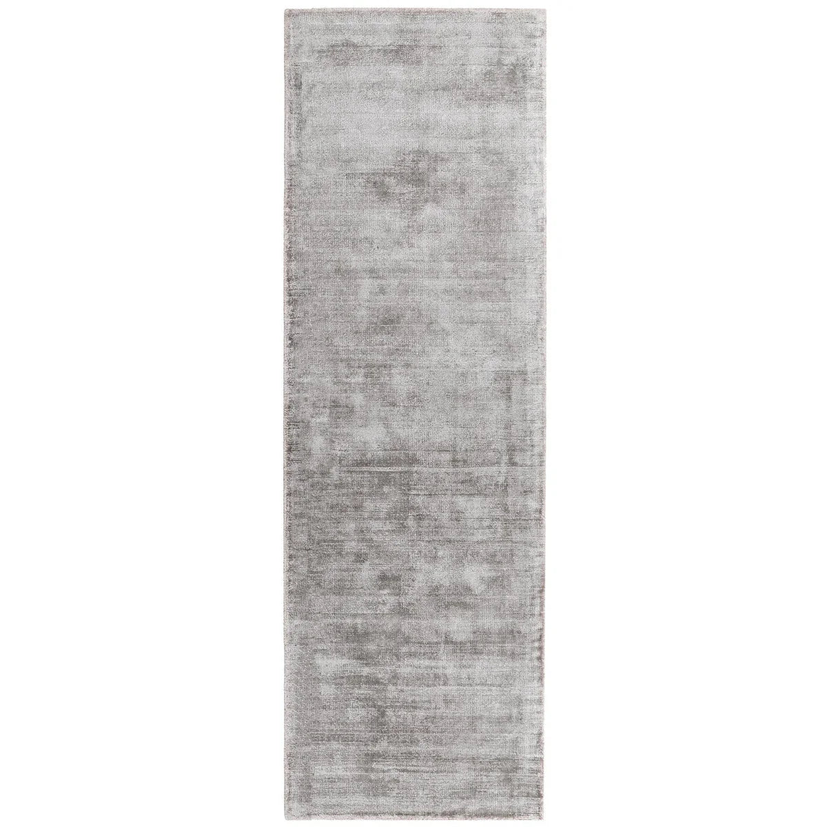 Asiatic Blade Silver runner rug styled in a living room