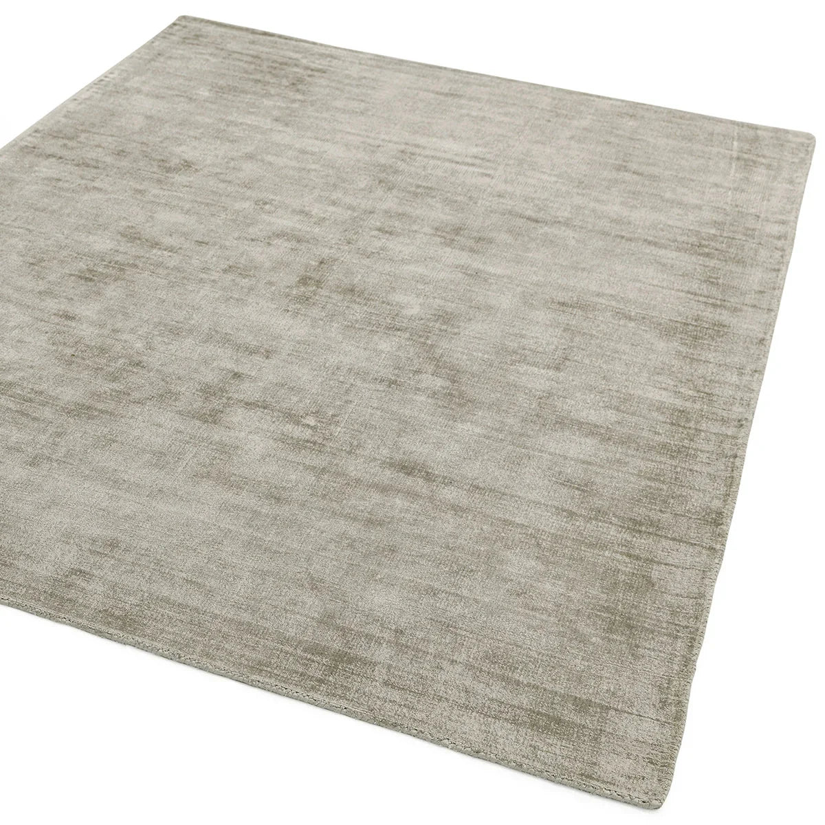 Asiatic Blade Smoke Designer Rug featuring distressed pattern in beige, taupe and greige on white background, loomed wool