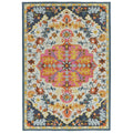 Asiatic Bronte Multi rectangle rug styled in a living room