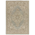 Asiatic Bronte Natural rectangle rug styled in a living room