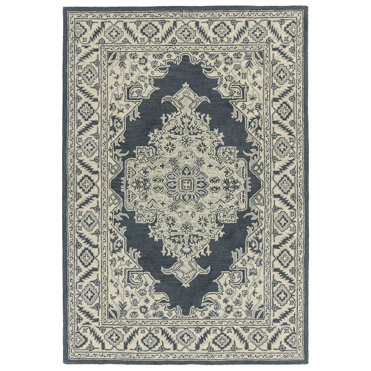 Asiatic Bronte Shadow rectangle rug styled in a living room