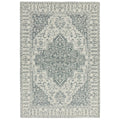 Asiatic Bronte Silver rectangle rug styled in a living room