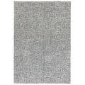 Asiatic Camden Black/White rectangle rug styled in a living room
