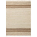Asiatic Cedar Bleach Natural rectangle rug styled in a living room