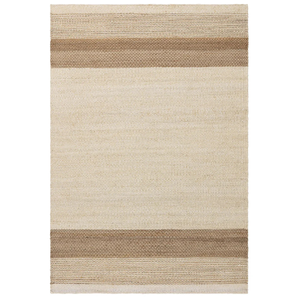 Asiatic Cedar Bleach Natural rectangle rug styled in a living room