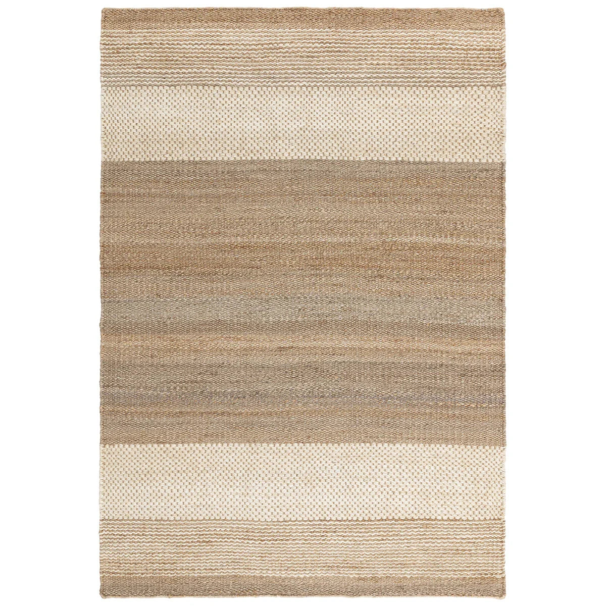 Asiatic Cedar Ivory Natural rectangle rug styled in a living room