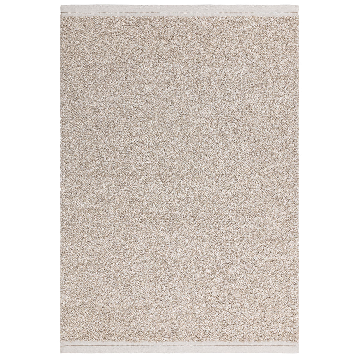 Beige textured rug on a white background