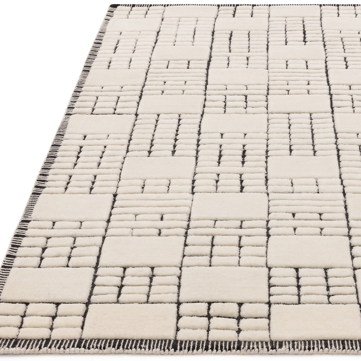 Asiatic Empire Cream Black Designer Rug